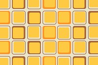 Retro yellow background, geometric square shape vector