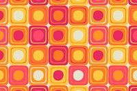 Geometric background, retro square shape design psd