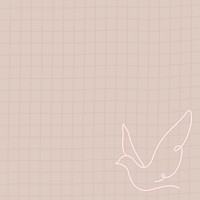 Aesthetic dove pink background psd, minimal design