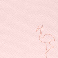 Pink flamingo textured background psd