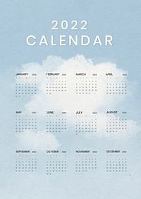 Botanical yearly printable calendar | Premium Photo - rawpixel