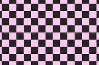 Pink background checkered black pattern psd