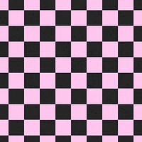 Pink & black background checkered pattern vector