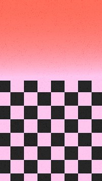 Pink pattern iPhone wallpaper, checkered background