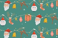 Holiday pattern, Christmas seamless background vector