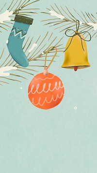 Christmas mobile wallpaper, winter holidays season