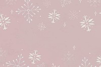 Snowflake pink background, Christmas season illustration