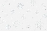 Snowflake white background, Christmas season illustration psd