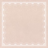 Beige frame background, classic lace floral design psd