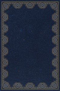 Heart lace frame, circle shape on dark blue background psd