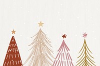 Cream winter background, Christmas aesthetic design vector