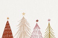 Cream winter background, Christmas aesthetic design psd