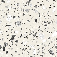 White terrazzo seamless pattern texture marble background vector
