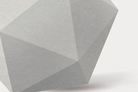 Gray prism background, 3D geometric shape vector