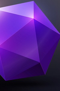 Purple prism background, shiny 3D rendered shape vector