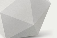 Gray prism background, 3D geometric shape psd