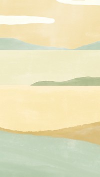 Abstract seaside mobile wallpaper watercolor psd