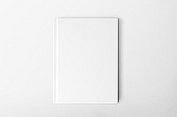 White book cover, publishing business with design space