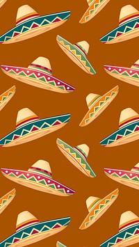 Mexican hat pattern mobile wallpaper, HD background