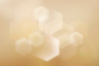 Gold geometric hexagon background bokeh light vector