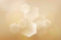 Gold geometric hexagon background bokeh light psd