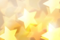 New year background, yellow star bokeh pattern