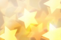 New year background, yellow star bokeh pattern psd