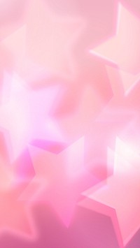 Pastel pink star bokeh iPhone wallpaper, glowing aesthetic pattern design