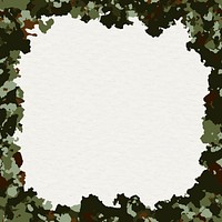 Aesthetic frame camo print background design vector