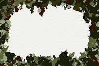 Aesthetic frame camo print background design psd