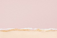 Pink aesthetic border background, glitter paper texture