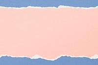 Pink torn paper background, aesthetic border