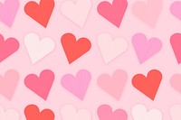 Valentine&rsquo;s background heart shape pattern psd