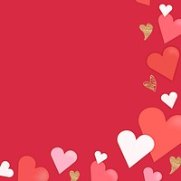 Valentine’s background heart shape vector