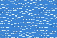 Cute wavy lines background pattern blue design psd