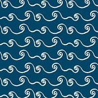 Sea wave pattern background brush design psd