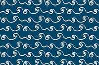 Sea wave pattern background brush design