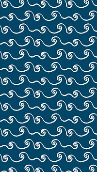 Blue iPhone wallpaper cute pattern design