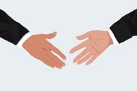 Business handshake background, partnership deal illustration