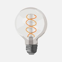 Light bulb sticker, business creative illustration psd