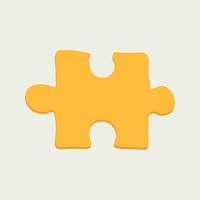 Yellow jigsaw clipart, autism awareness symbol