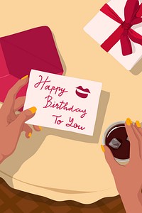 Birthday background, celebration illustration design
