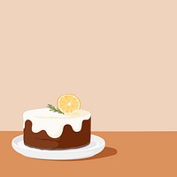 Cake background, food illustration design