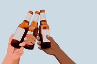 Beer background, celebration illustration design vector