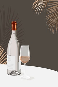 Aesthetic wine background, celebration illustration design