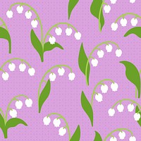 Gingham flower seamless background, colorful spring design vector