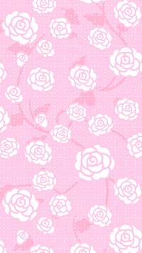 Pink floral iPhone wallpaper, cute pastel 4k background