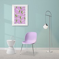 Photo frame, floral interior design