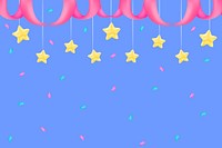 Star border blue background psd