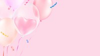 Heart computer wallpaper, Valentine's balloons